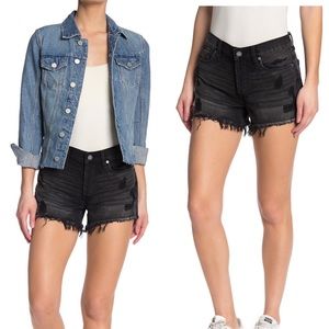 BlankNYC High Waisted Distressed Denim Shorts size 25